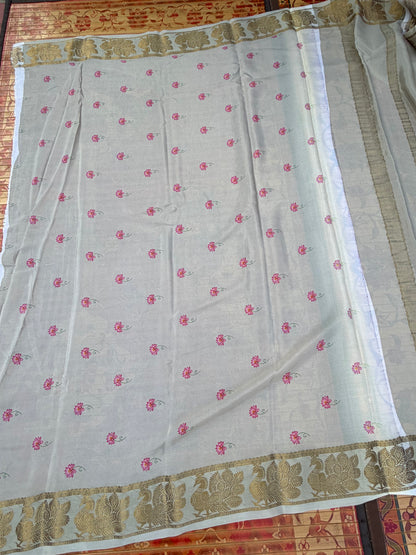 Pure crepe digital print saree