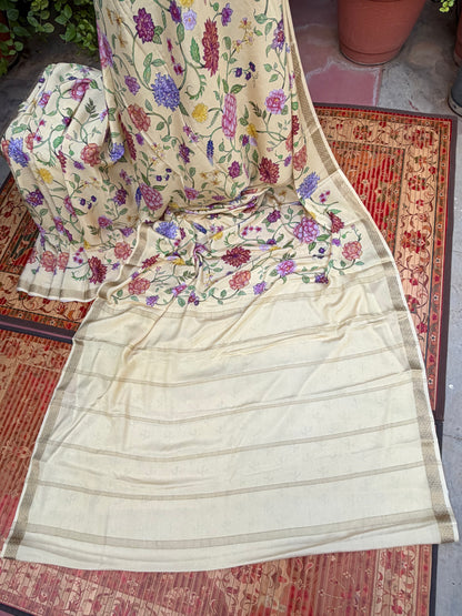Pure crepe digital print saree
