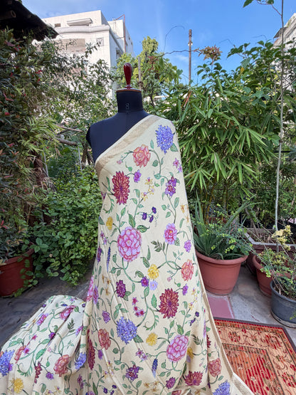 Pure crepe digital print saree