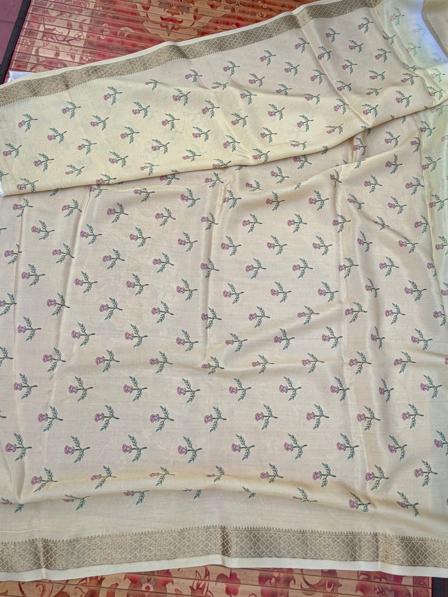 Pure crepe digital print saree