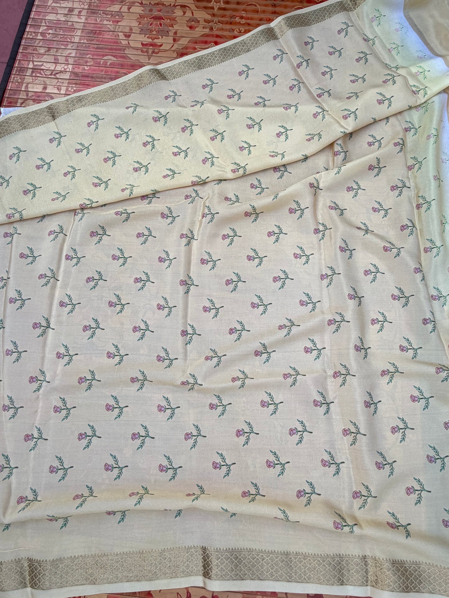 Pure crepe digital print saree