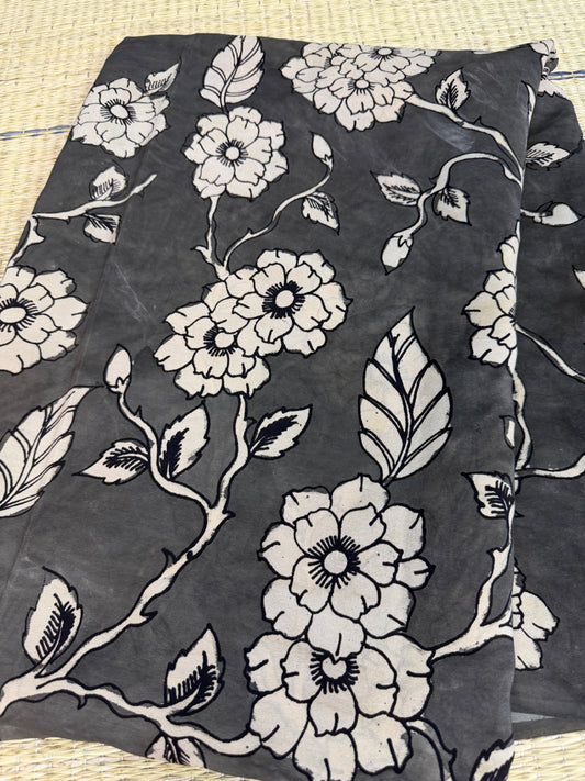 Pure crepe penkalamkari yardage