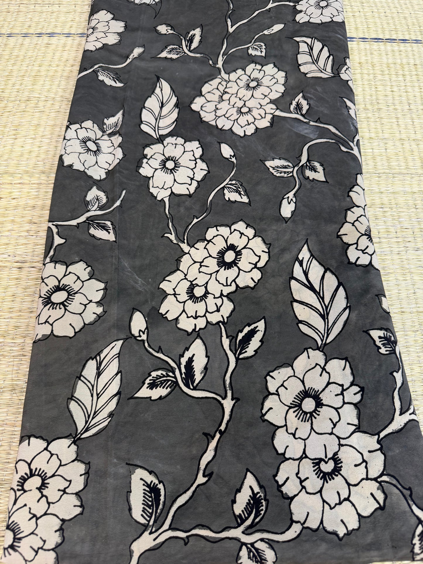 Pure crepe penkalamkari yardage