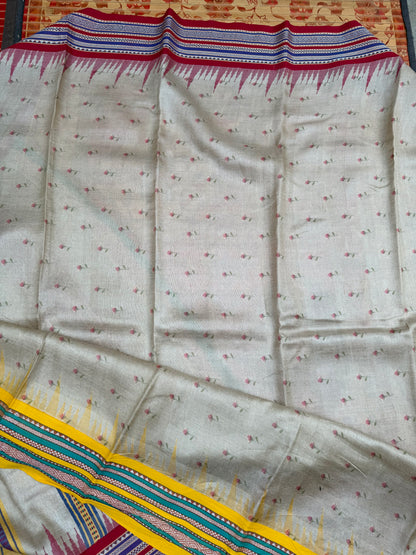 Vidarbha tussar digital print saree