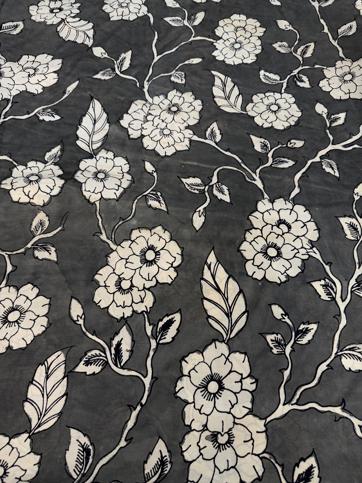 Pure crepe penkalamkari yardage