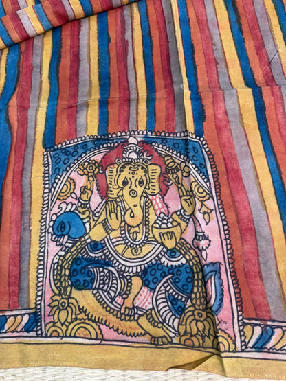 Penkalamkari silkcotton blouse material