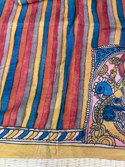 Penkalamkari silkcotton blouse material