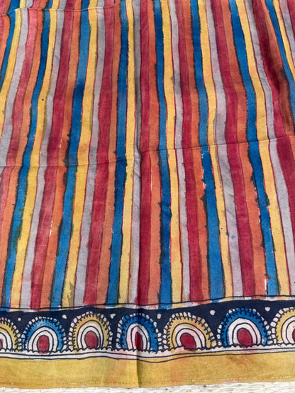 Penkalamkari silkcotton blouse material