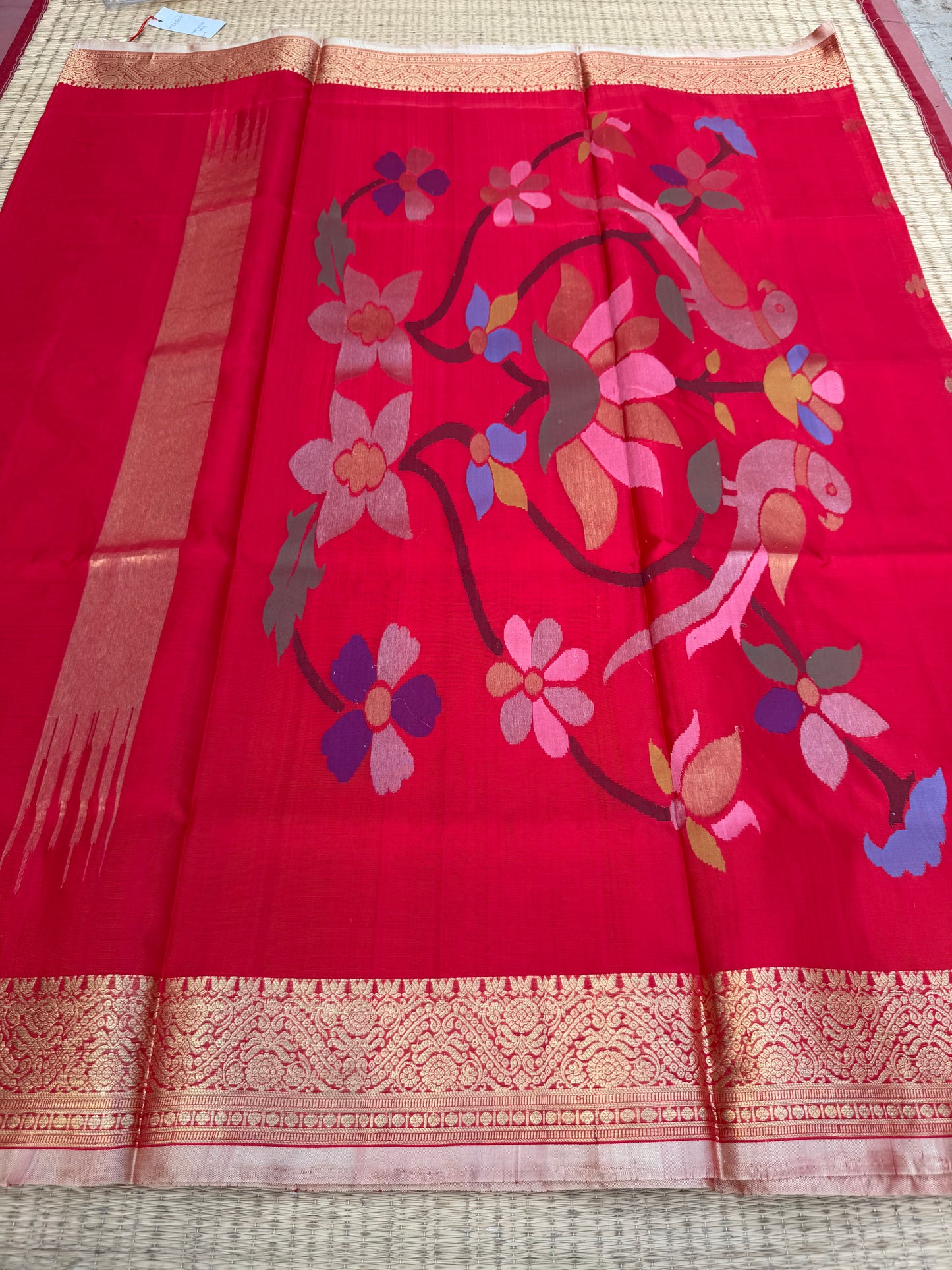 Venkatagiri pure silk jamdani saree