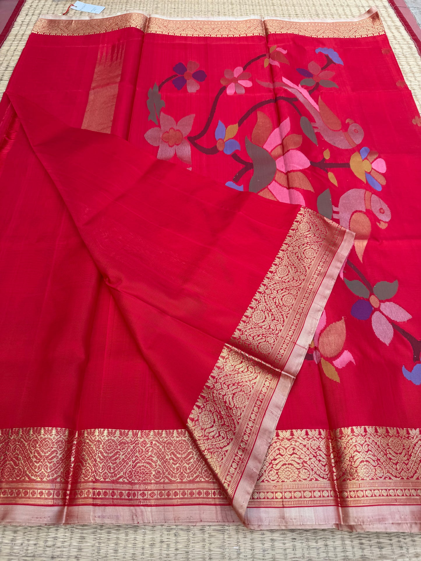 Venkatagiri pure silk jamdani saree