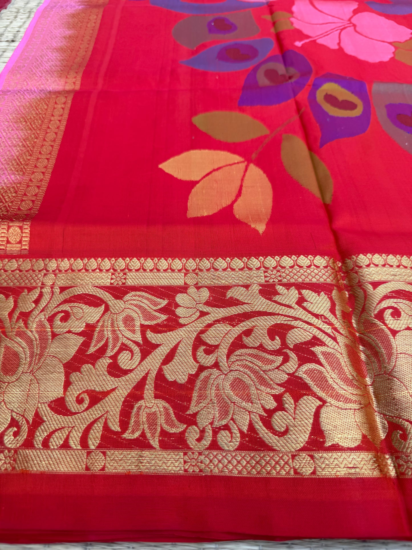 Vekatagiri pure silk jamdani saree
