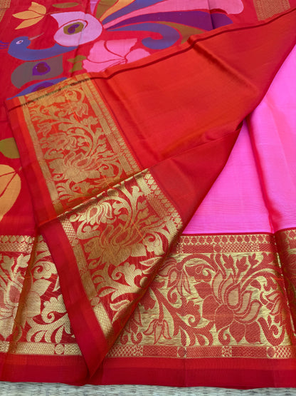 Vekatagiri pure silk jamdani saree