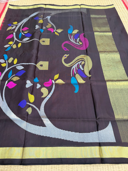 Venkatagiri pure silk jamdani saree