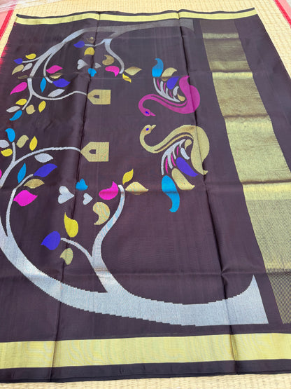 Venkatagiri pure silk jamdani saree