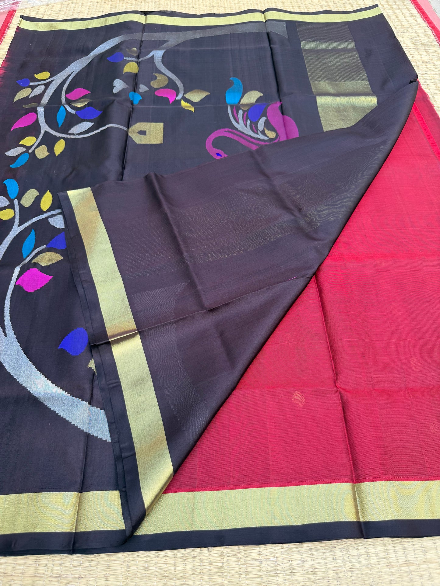 Venkatagiri pure silk jamdani saree