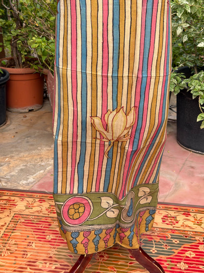 PenKalamkari Kurti Material