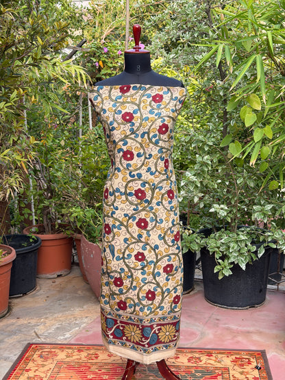 PenKalamkari kurti material