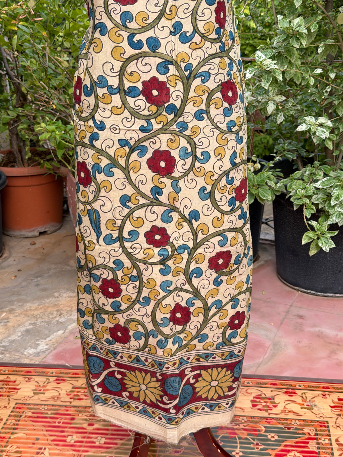 PenKalamkari kurti material