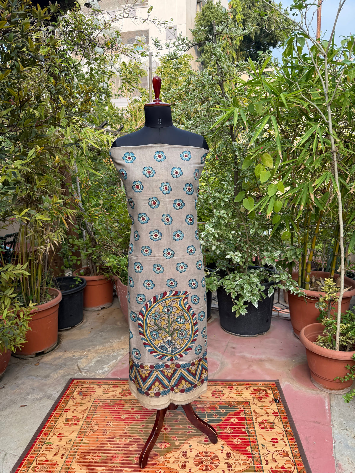 PenKalamkari kurti materials