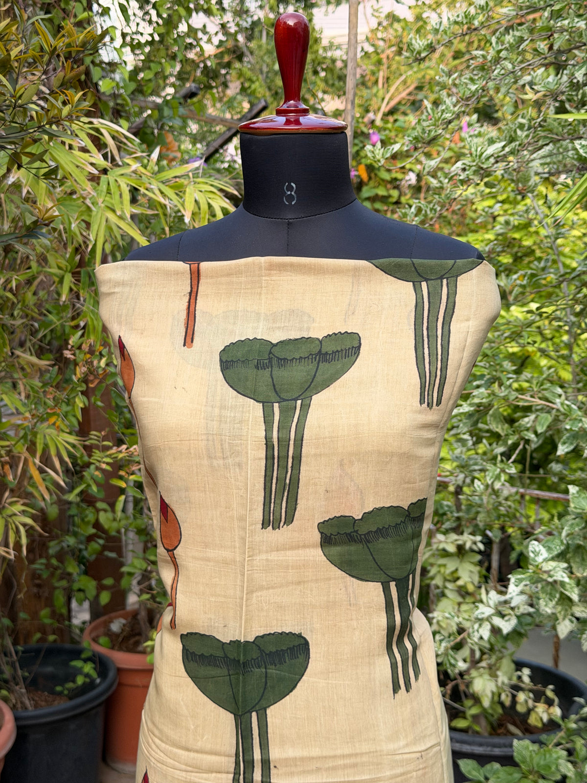 PenKalamkari kurti material