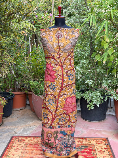 PenKalamkari kurti material