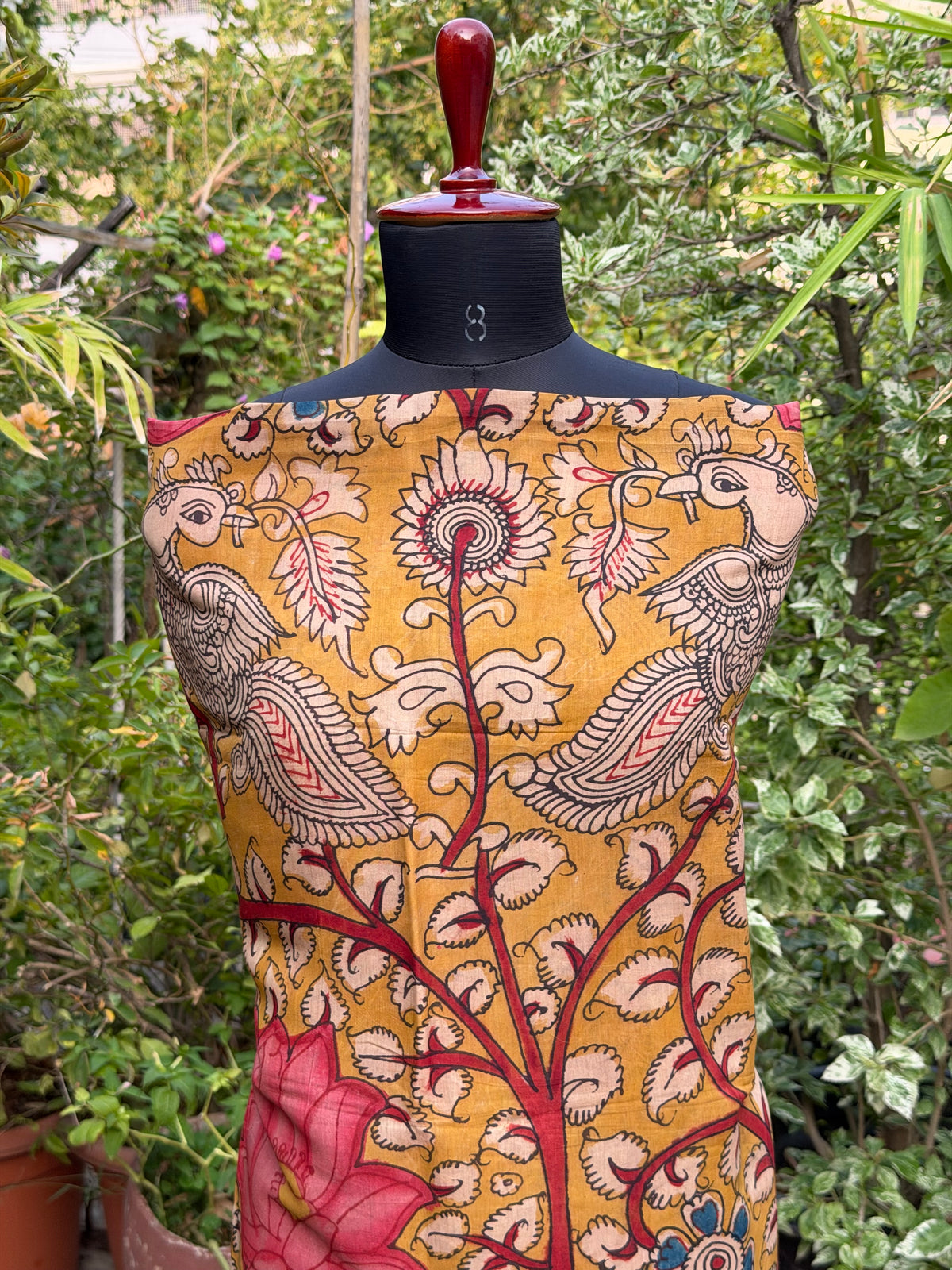 PenKalamkari kurti material