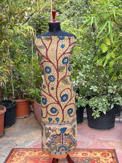 PenKalamkari kurti material