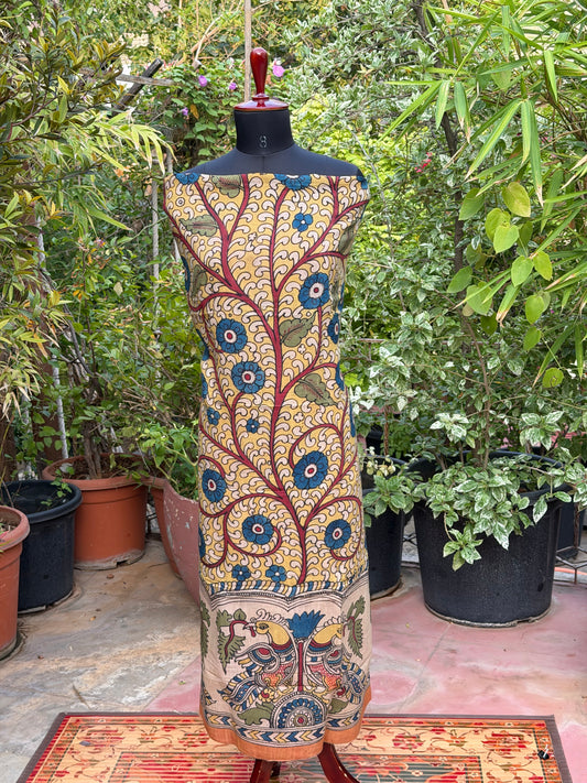 PenKalamkari kurti material