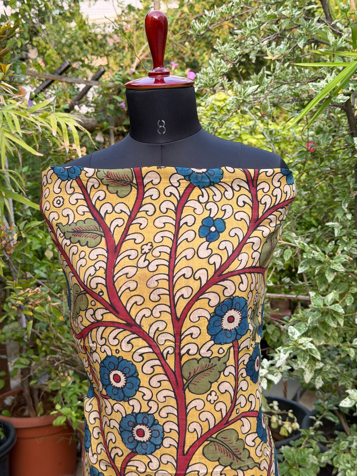 PenKalamkari kurti material