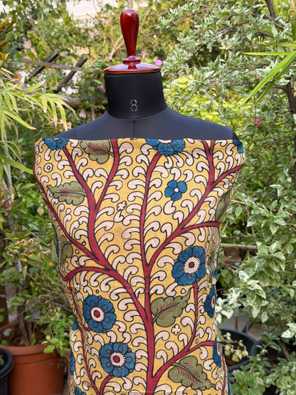 PenKalamkari kurti material