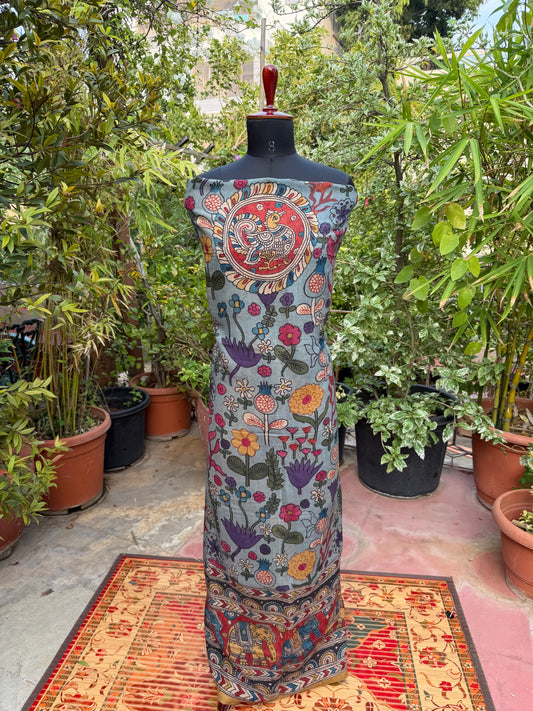 PenKalamkari kurti material
