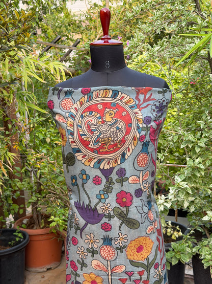 PenKalamkari kurti material