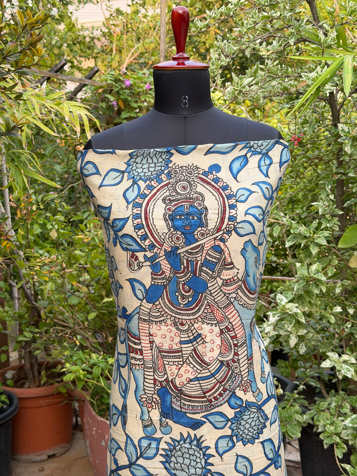 PenKalamkari kurti material