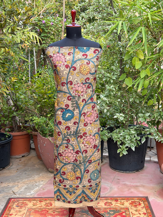 PenKalamkari kurti material