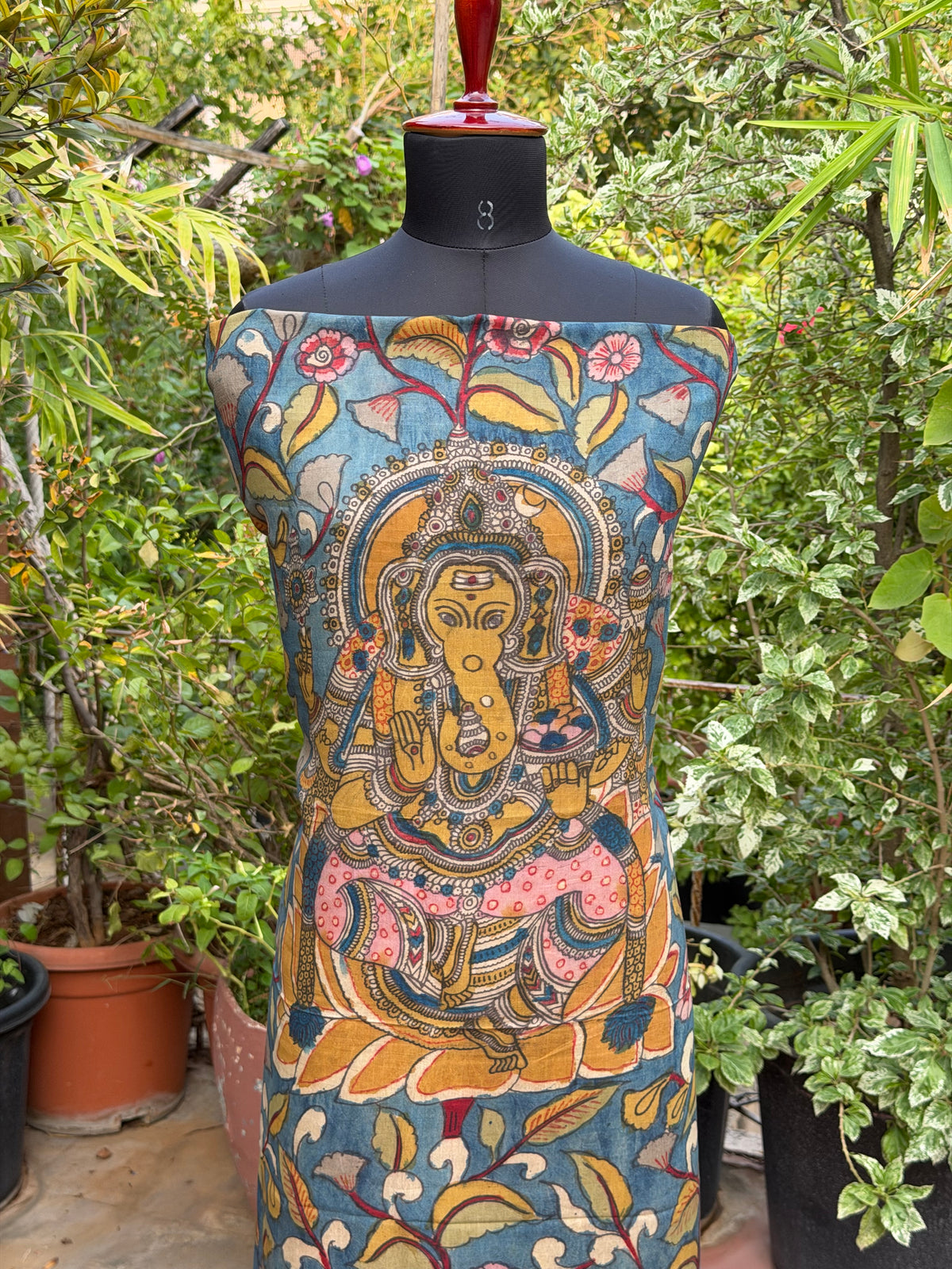 PenKalamkari kurti material