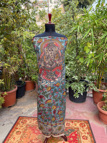 PenKalamkari kurti material