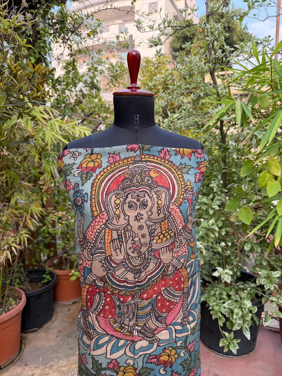 PenKalamkari kurti material