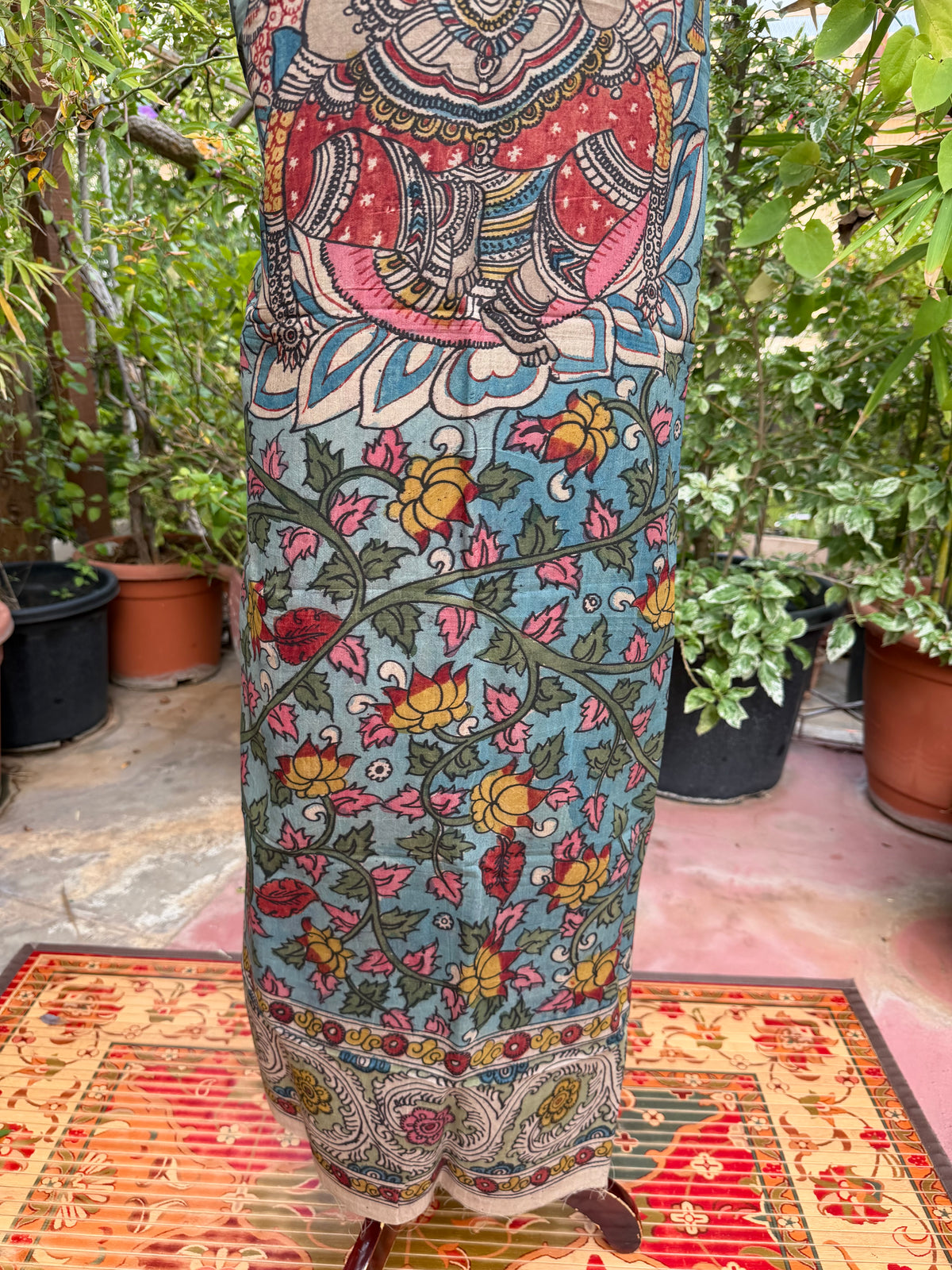PenKalamkari kurti material
