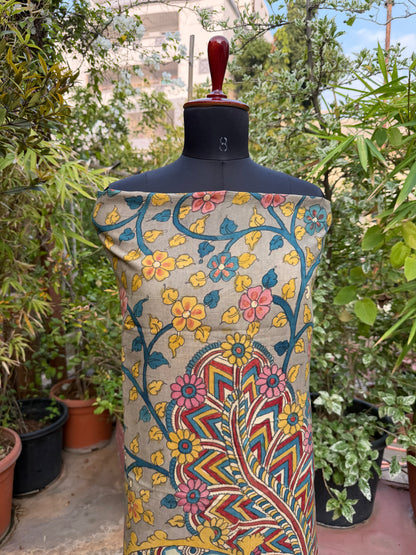 PenKalamkari kurti material
