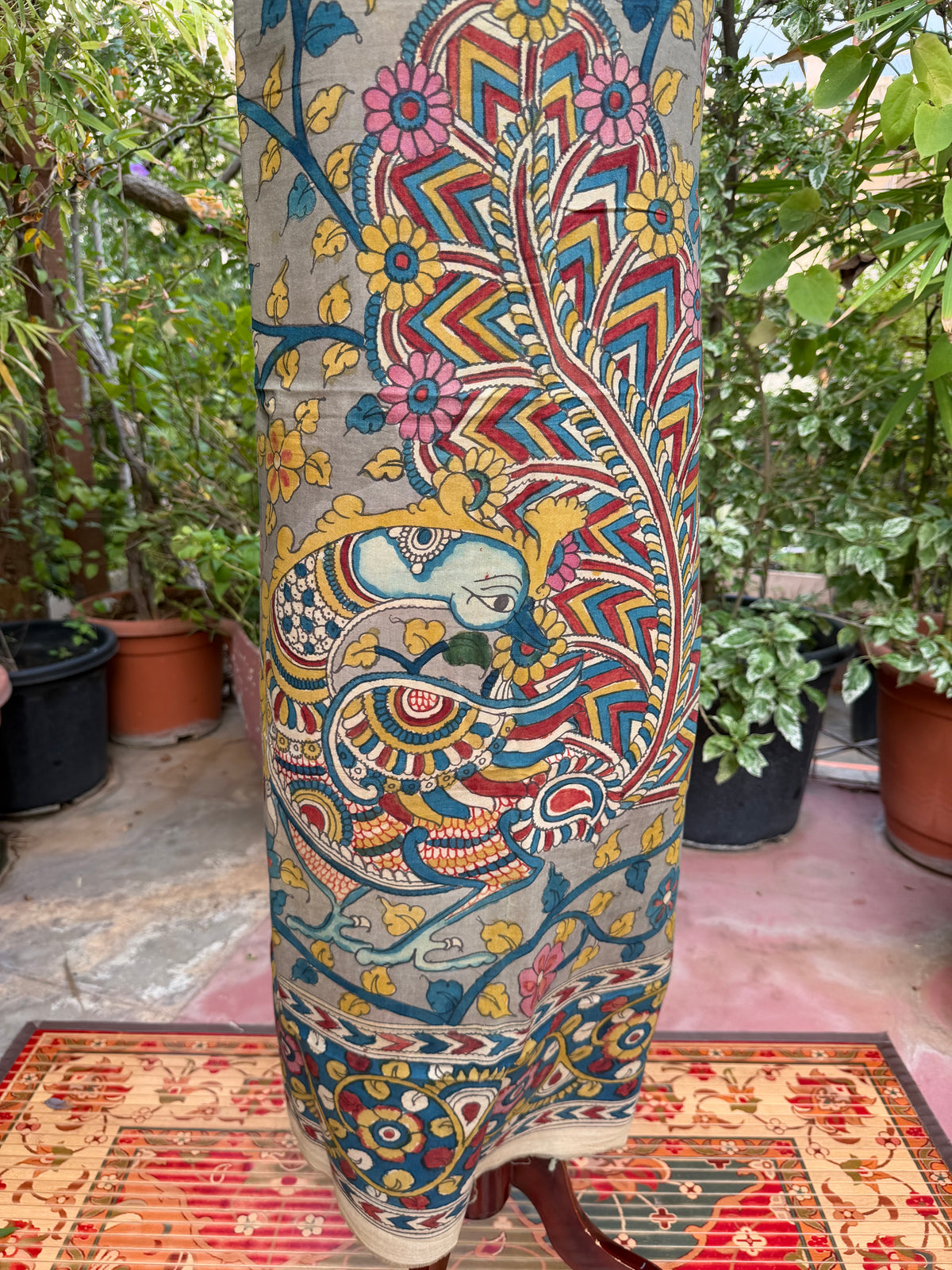 PenKalamkari kurti material
