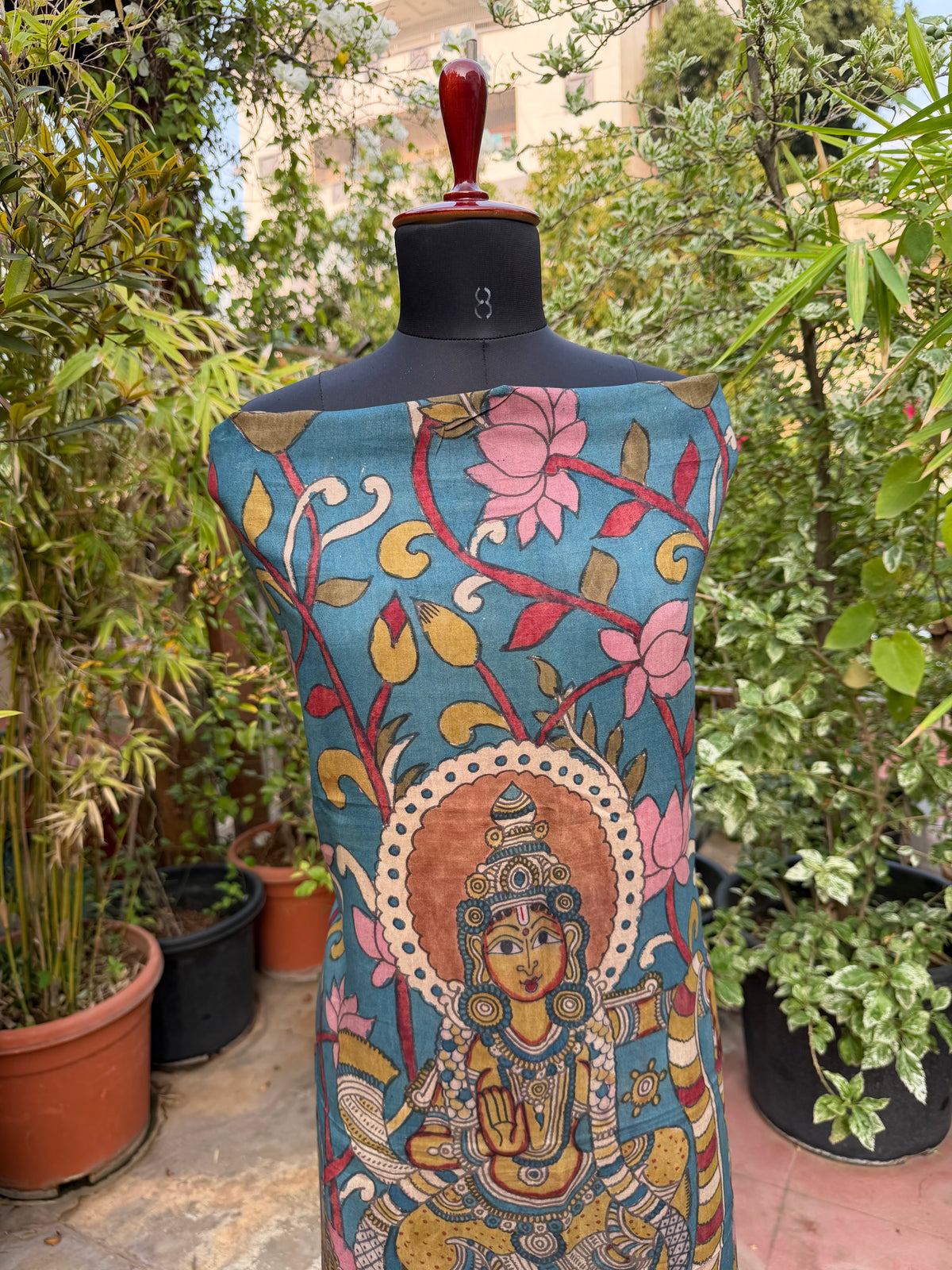 PenKalamkari kurti material