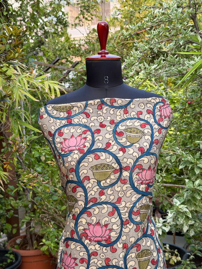 PenKalamkari kurti material