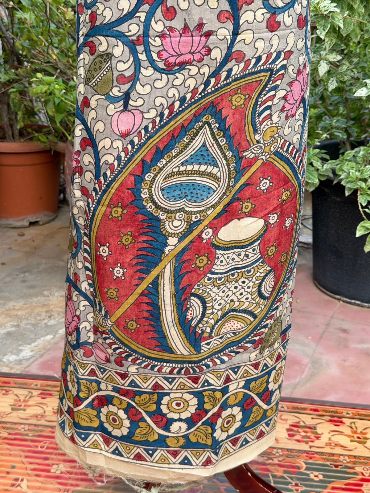 PenKalamkari kurti material