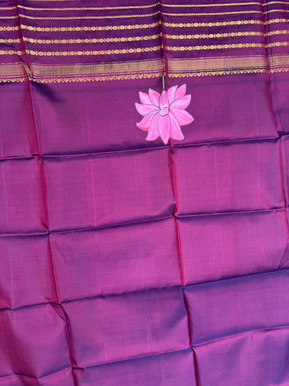 Pure silk kanchipattu pichwai painting