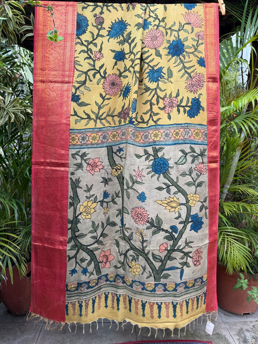 silkcotton penkalamakari saree