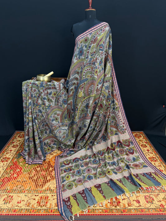 Penkalamkari on hand spun ponduru khadi