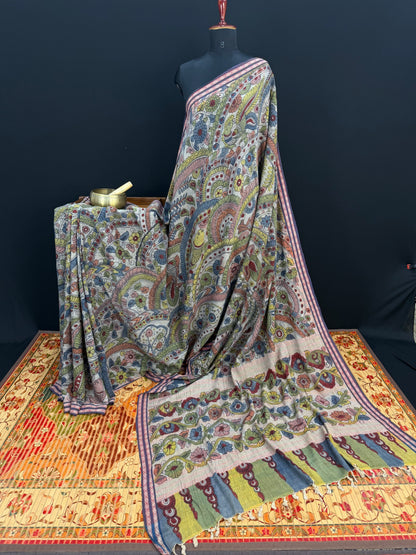 Penkalamkari on hand spun ponduru khadi