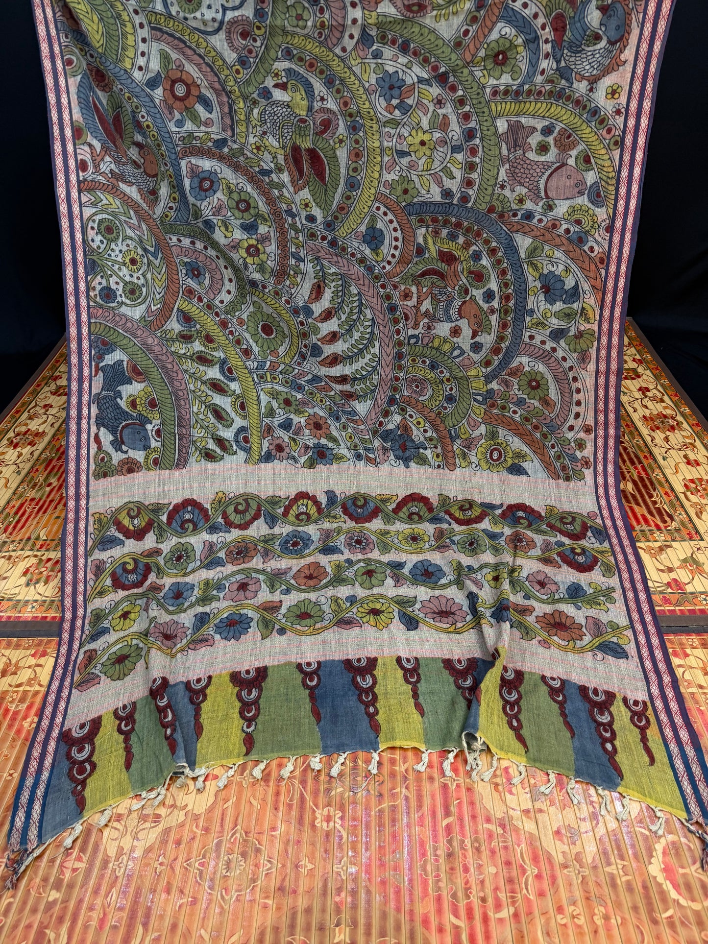 Penkalamkari on hand spun ponduru khadi