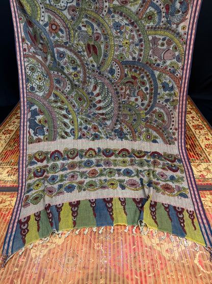 Penkalamkari on hand spun ponduru khadi