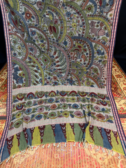 Penkalamkari on hand spun ponduru khadi